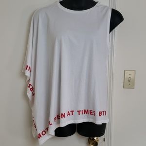 Asymmetrical Zara Graphic Top